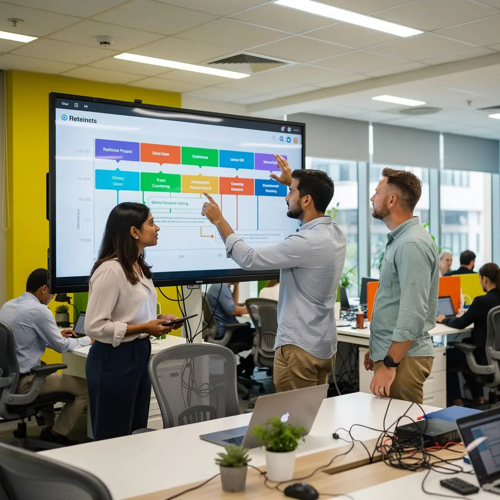 Professional team collaboration